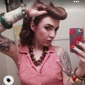 Vintage Gingham Halter Top